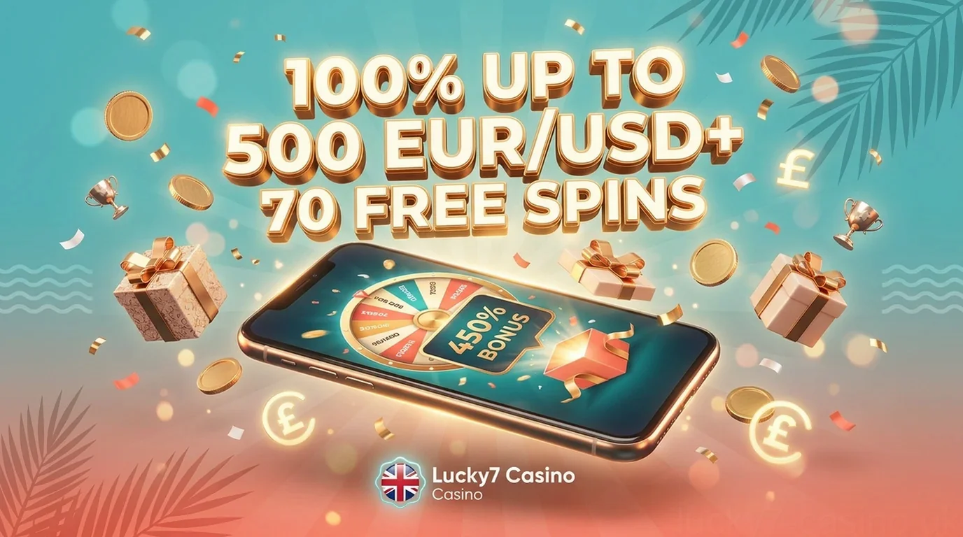 100% UP TO 500 EUR/USD+ 70 FREE SPINS